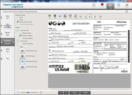 Paperstream Capture Profile Editor - FI7160