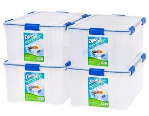 The best archival boxes for books - Picture of the Ziploc Weather Shield 44qt